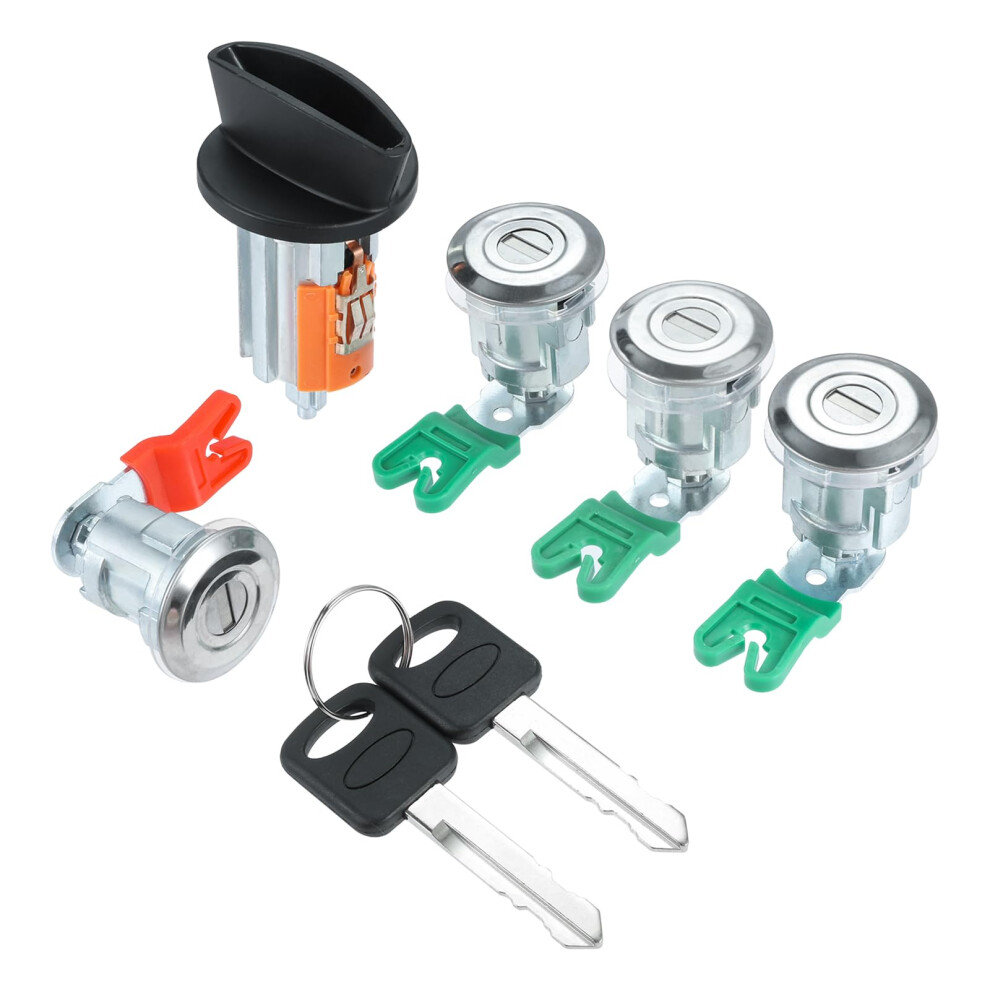 Door Lock Cylinders Ignition Switch With Keys Compatible With 19972018 Ford Econoline Van E150 E250 E350 Van Replace 703369 597638 707624 Dl5886 354398661597
