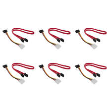 1 cabo adaptador de energia SATA e 1 cabo de dados SATA