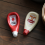 3 Pcs Ceramic Extruded Tomato Sauce Bottle Shape Seasoning Dish - S 4