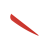 Pacote com 50 palhetas de plástico para flechas Arrows Vanes de 4 polegadas (vermelho) 6