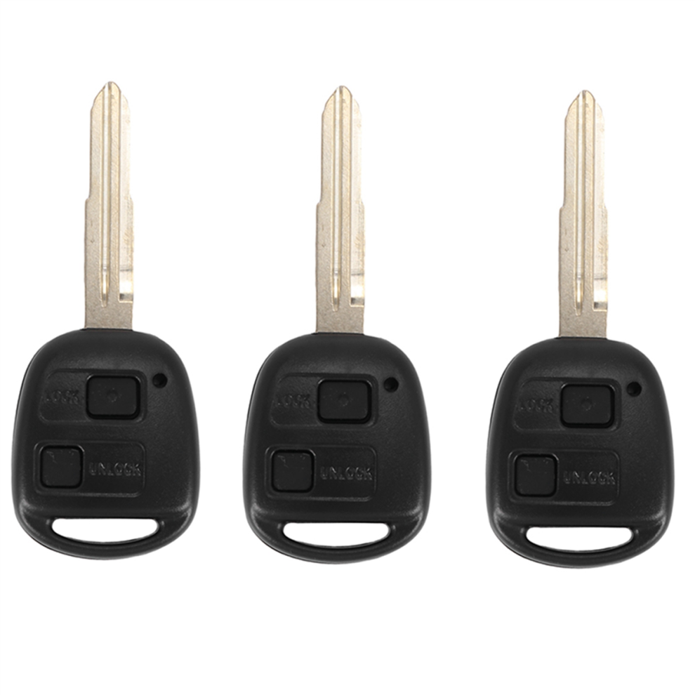 2 Bouton Coque De Cle Telecommande Pour Yaris 4852852610878