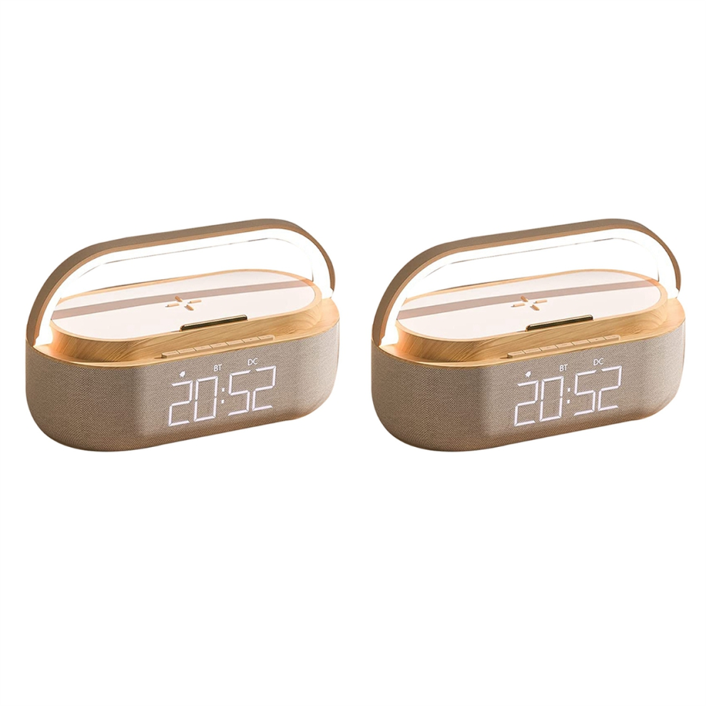 Digital Alarm Clock Radio With Bluetooth Speaker 4852852612087