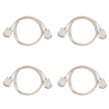 Adaptador RS232 DB9 1,4M 9 pinos macho para vídeo VGA 15 pinos macho cinza claro