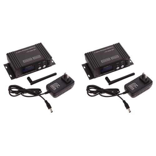 512 Trådløs kontroller Mottaker Sender LCD-skjerm - EU-plugg