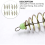 12Pcs Luminous Karpfen Angeln Feeder Spule In-Linie Lockt Korb Köder 5