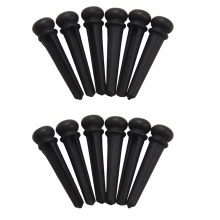6 buc. pini de punte pentru chitară acustică Guitar Family Natural Ebony Folk