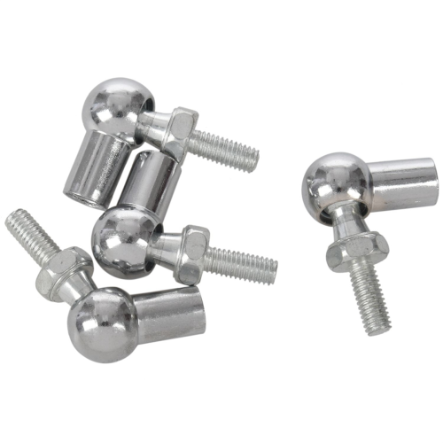 6 mm utvendig innvendig gjenge L-formet kuleledd stanglager 4 deler 1