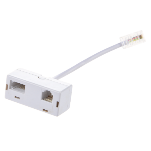 RJ45 Plug to BT RJ11 Secondary Splitter Telephone Adapter 2
