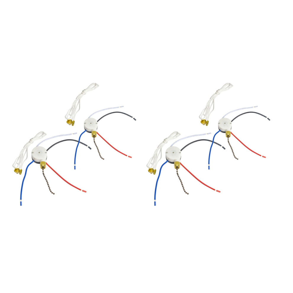 Ceiling Fan Pull Switch,Ze-208S E89885 3 Speed 4 Wire Fan Switch 4852852622031