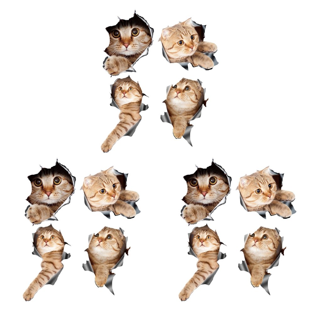 3D Cat Car Stickers Decal / Sticker For Window, Truck, Car 4852852618171
