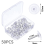 50Pcs Steel Point and Clear Plastic Head Pushpins for Cork Board 2