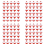 30 stuks visdobbers 1 inch, drukknopvisdobbers 1