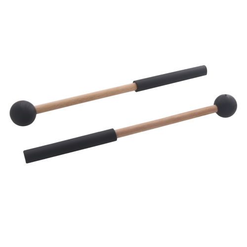 1 par de baquetas de tambor com cabeça de borracha macia 1