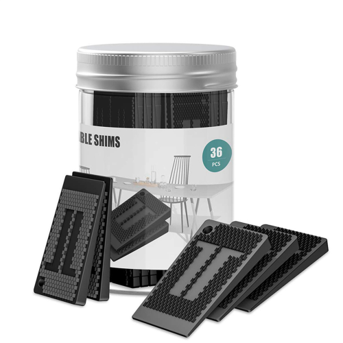 Plastic Shims for Leveling - 36 Piece Jar, Strong and 1