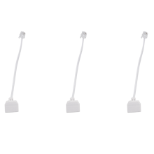 RJ11 6P4C telefoonsplitter 1 mannelijk 2 vrouwelijk - wit