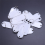 Witte draagbare plastic sleutelhanger-ID-labels, 20 stuks 5
