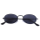 Ovale vintagebriller til kvinder S8006 Sort stel Sort 3