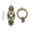 10Pcs Kitchen Cabinet Dresser Door Drawer Ring Pull (Antique Brass) 7