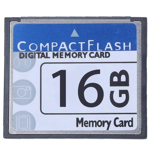 Profesjonelt 16 GB Compact Flash-minnekort (hvitt og blått) 1