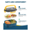 Bento Box Δοχείο Γεύματος Ενηλίκων, Δοχείο Γεύματος Διπλής Επίστρωσης 1200ML 4