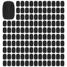 100 peças de mini protetores de espuma para microfones de fone de ouvido