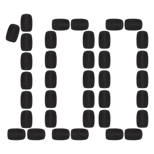 100 stk. mini-skummikrofonvindskjermer for headsetmikrofoner 1