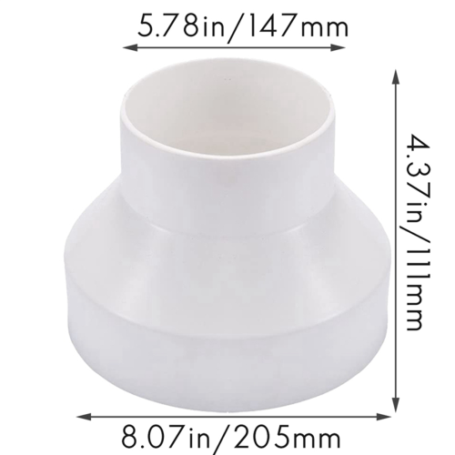 Ventilatiebuis verloopstuk adapter buis luchtkanaal adapter (200-150mm) 2