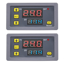 Digital tidsforsinkelsesrelæ LED-display Cyklustimerstyring AC110-220V