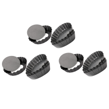 formas para tortas de ovo, mini formas para tortas de 3 polegadas com fundo removível