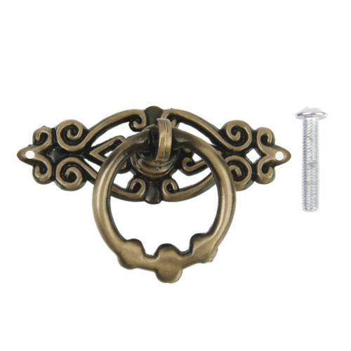 10Pcs Kitchen Cabinet Dresser Door Drawer Ring Pull (Antique Brass) 2