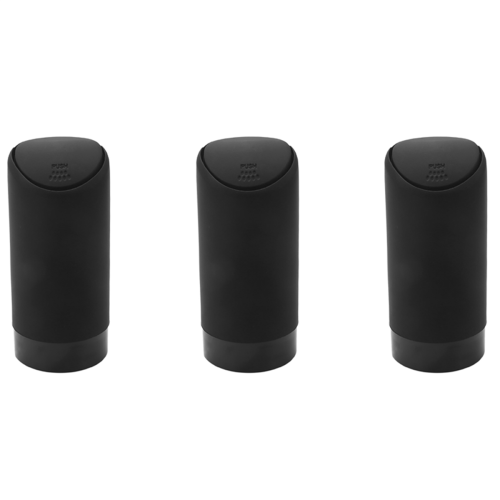Mini Trash Can with Lid for Car Cup Holder Washable(Black)
