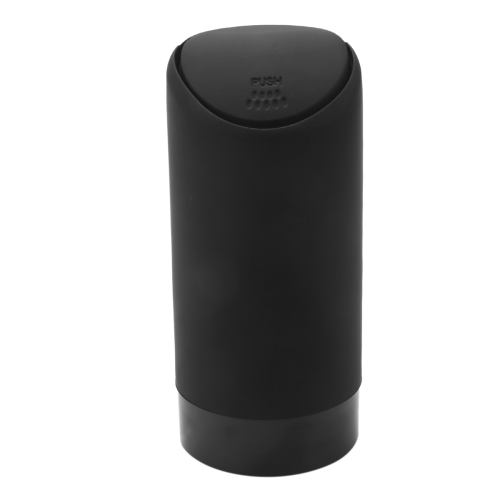 Mini Trash Can with Lid for Car Cup Holder Washable(Black) 2
