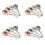 4 Pieces Asian Retro Chinese Ceramic Rice Spoons Curved Handle 1