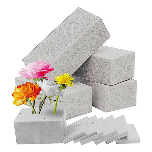 4 stk tørt blomsterskum til vått blomsterskum, grå 1