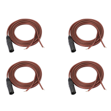 XLR-luidsprekerdraad, vergulde XLR 3-pins mannelijke connectorkabel