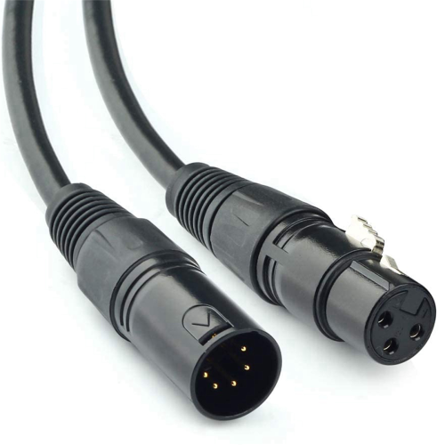 XLR Αρσενικό 3 ακίδων σε XLR Θηλυκό 5 ακίδων για φωτισμό σκηνής μικροφώνου 2