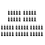 10 stk. plastmonteringsklips for 4-veis CPU-kjøler 1155 775 CPU 1