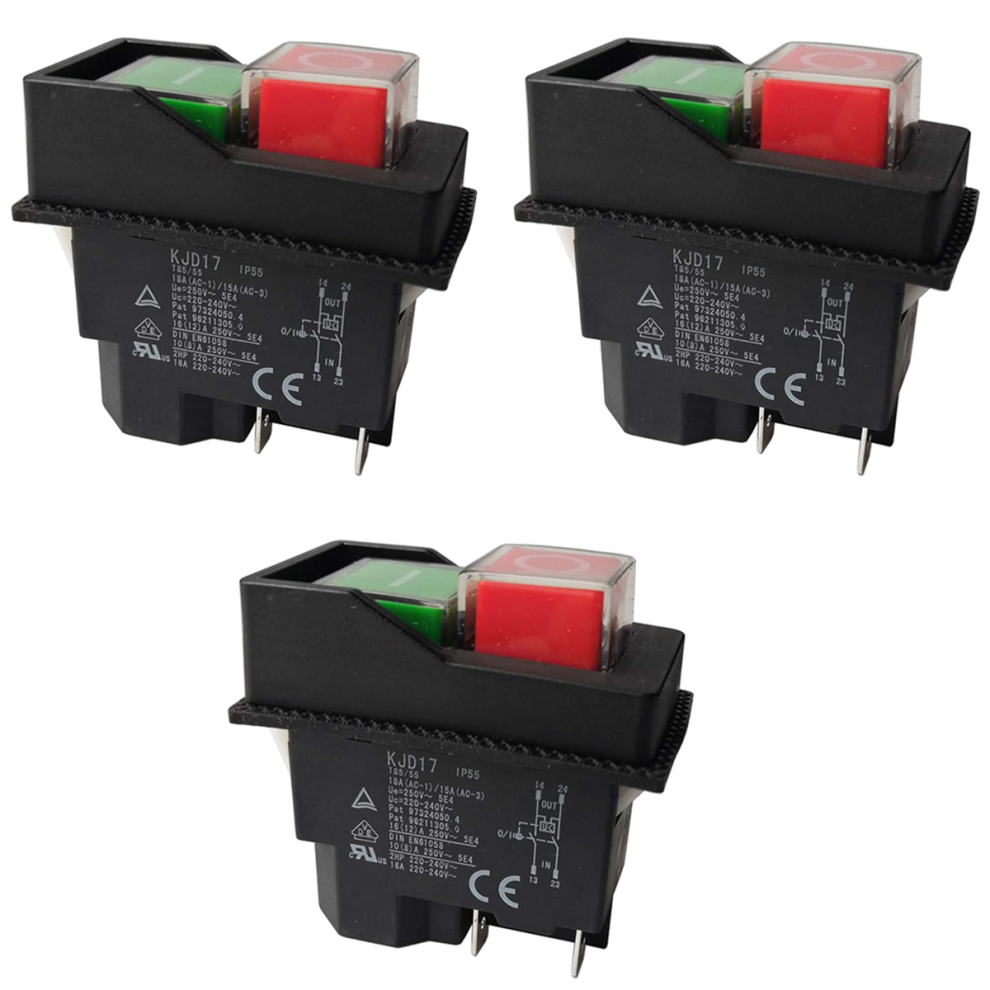 Electromagnetic Switches Pushbutton Switches Kjd17 220V 4 Pin 4852852633976