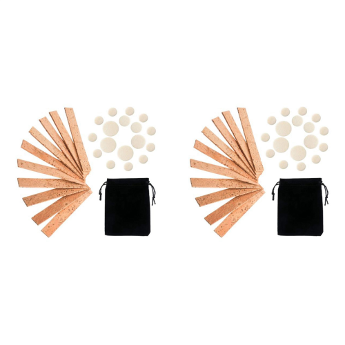 27Pcs Clarinet Instrument Replacement Kit, Include 10 Cork and 17 Pad