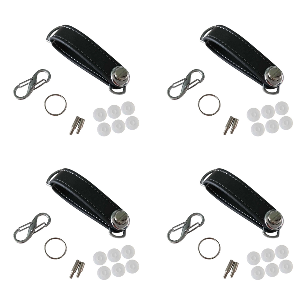 Car Key Pouch Case Wallet Holder Chain Key Wallet Ring Pocket Black 4852852639374