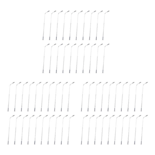 20 stk. 10 cm lyktestolpe gatelys LQS08 enkelthode hvite