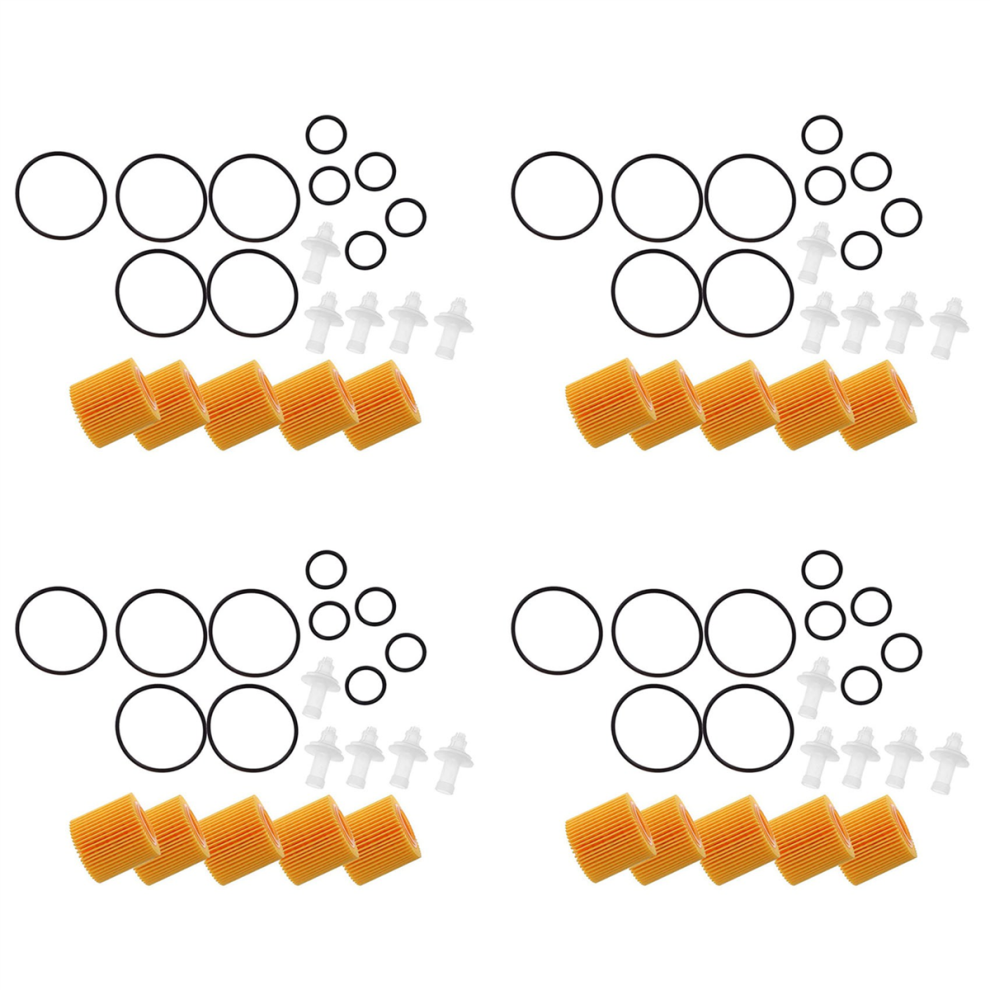 5 Pcs Oil Filter Set 04152-Yzza6 For Prius Im Xd 4852852640004