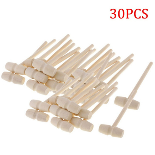 30PCs Mini Wooden Hammer for Lobster Crab and Other Shellfish,Solid