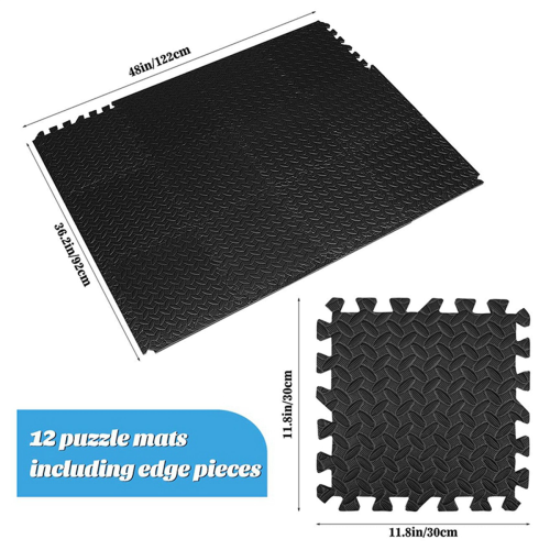 12 Pack Exercise Mat,for Gym Equipment,Exercising,Yoga,Camping 2