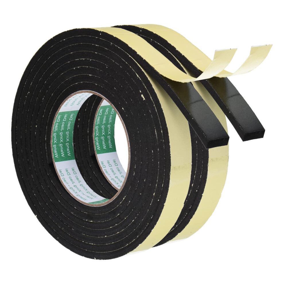 3 Rolls Eva Foam Seal Tape Self Adhesive For Door Window Insulation 9.84Ft/3.0M 20Mm Wide 5Mm Thick 354398662617