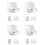 Suporte de parede para sistema WiFi Mesh Deco X20 e Deco X60 1