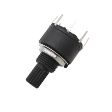 1/2/5Pcs SR16 Plastic 16MM Rotary Band Switch 1 Pole 5/6/8 Position 2 Pole 3/4 Position Handle Length 15MM Axis Round Switches(5Pcs,1 Pole 6)