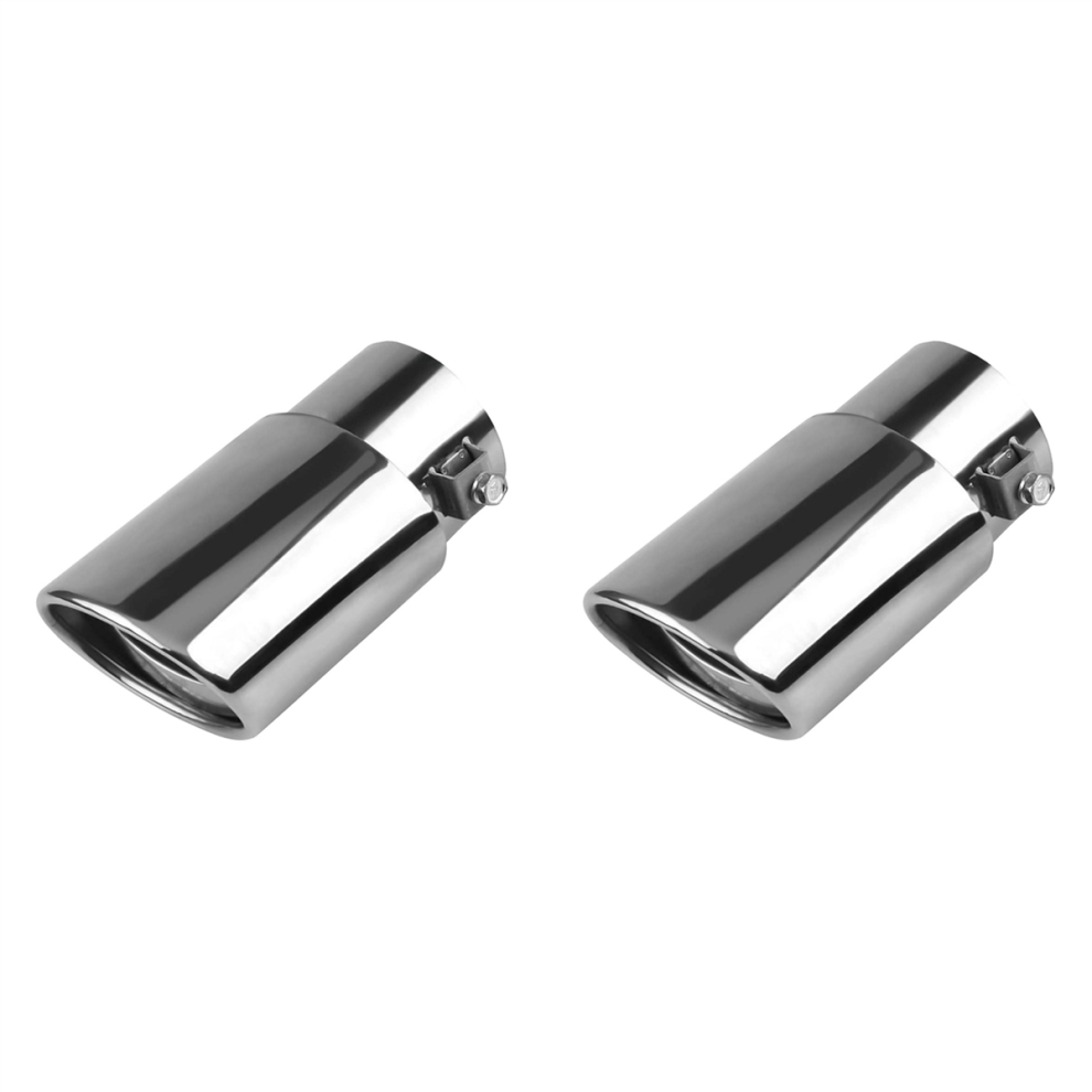 Car Exhaust Pipe Modification Tail Throat Tail Pipe (Silver) Silver 4852852647645