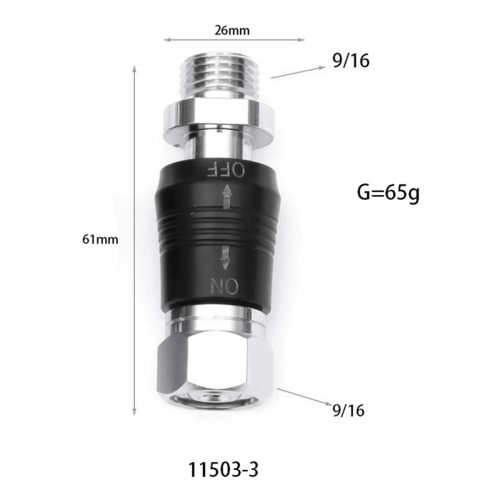 Scuba Diving Regulator Adaptor 9/16 Thread Connector Style C 2