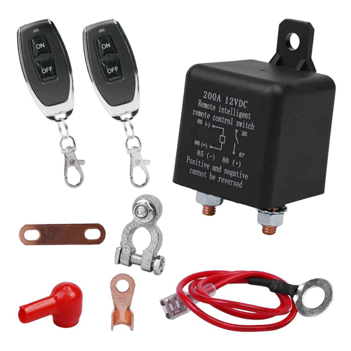Remote Battery Disconnect Switch, 12V 200A Dual Remote Control Switch 1